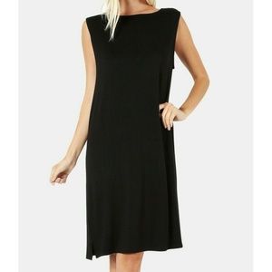 Zenana Premium Womens Dress Rayon Knee Length Tank